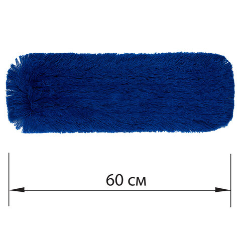 Насадка МОП плоская 60 см для швабры-рамки, карманы, СУХАЯ УБОРКА, акрил, LAIMA EXPERT, 605320 - фото 5