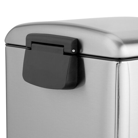 Ведро мусорное с педалью 20 л, крышка с доводчиком, стальное, БЕЗ ОТПЕЧАТКОВ, LAIMA ULTRA, 701570 - фото 4