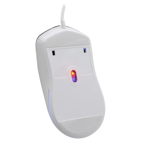 Мышь проводная DEFENDER Arga GM-049, 1200/1800/2400/3600 dpi, 5 кнопок + 1 колесо-кнопка, белый, 52048 - фото 5