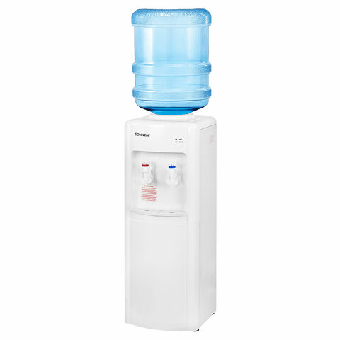Кулер для воды SONNEN FSE-02W, напольный, НАГРЕВ/ОХЛАЖДЕНИЕ ЭЛЕКТРОННОЕ, 2 крана, белый, 456172 - фото 9