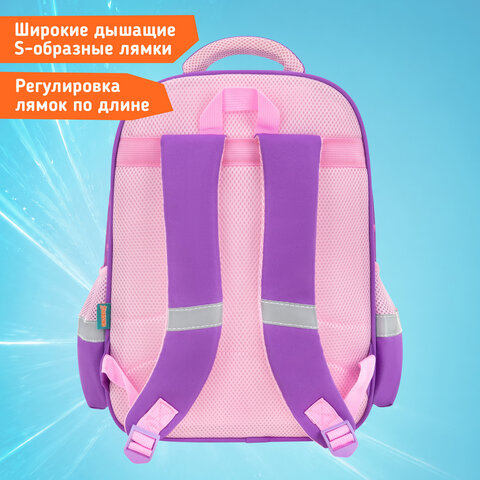 Рюкзак SNOOBAG (СНУБЭГ) MIND с пеналом в комплекте, 2 отделения, "Озорной котик", 40х28х18 см, 274443 - фото 15