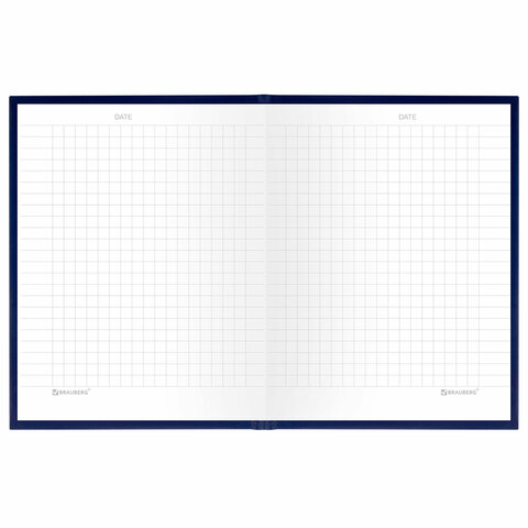 Блокнот МАЛЫЙ ФОРМАТ 110х147 мм, А6, 80 л., твердый, клетка, BRAUBERG "Minimal", синий, 116447 - фото 5