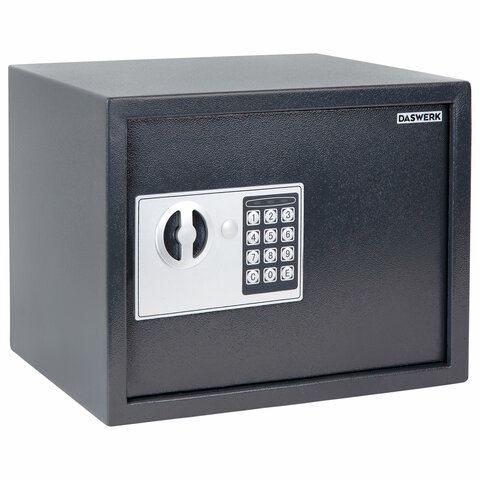 Сейф мебельный DASWERK SC-250EL (250х350х250 мм), электронный замок, графит, 291343 - фото 2