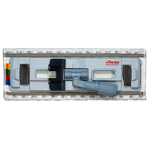 Насадка МОП плоская 40 см, VILEDA PROFESSIONAL "МикроЛайт Макси Спид Про", уши (ТИП УВ) микрофибра / скраб, 167292 - фото 11