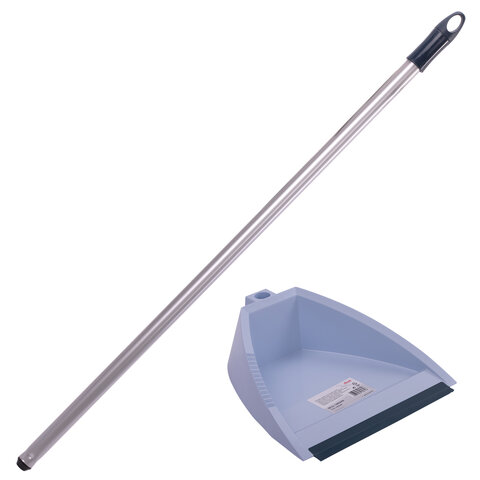 Совок VILEDA PROFESSIONAL с длинной ручкой 85 см, ширина 22 см, зубцы для очистки щеток, резиновая кромка, 146349 - фото 5