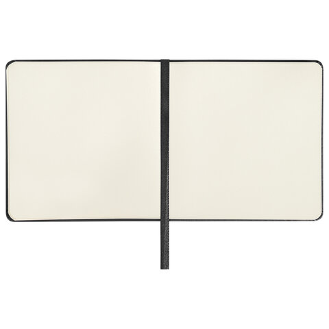 Скетчбук, слоновая кость 140 г/м2 120х120 мм, 80 л., КОЖЗАМ, резинка, BRAUBERG ART CLASSIC, черный, 113191 - фото 4