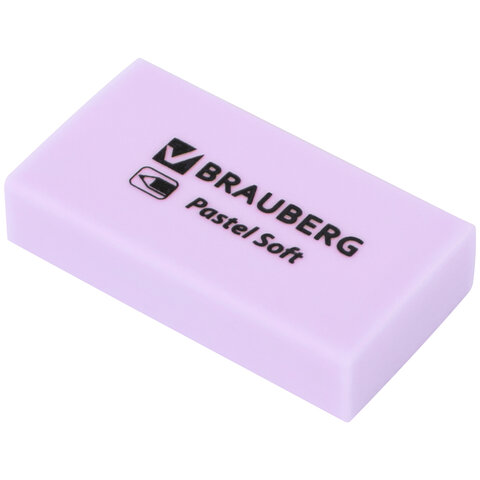 Ластики BRAUBERG PASTEL SOFT НАБОР 6 шт., размер ластика 45х25х10 мм, экологичный ПВХ, 271340 - фото 6