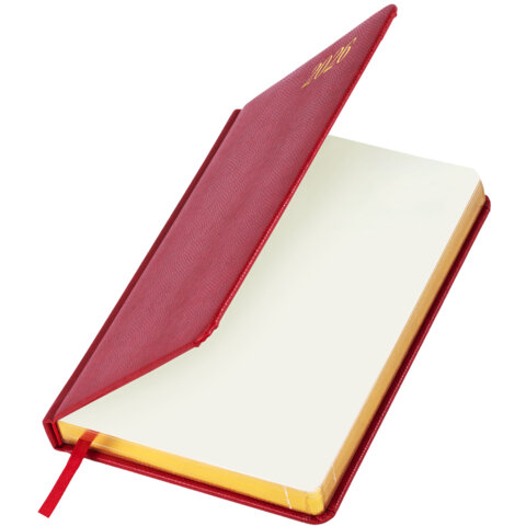 Ежедневник датированный 2026 А5 138x213 мм, BRAUBERG "Iguana", под кожу, красный, 117055 - фото 4