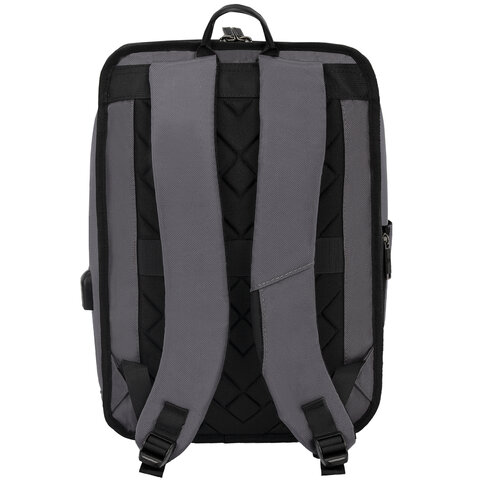 Рюкзак HEIKKI ELECT (ХЕЙКИ) универсальный, отделение для ноутбука, USB-порт, серый, 44х30х16 см, 273863 - фото 5