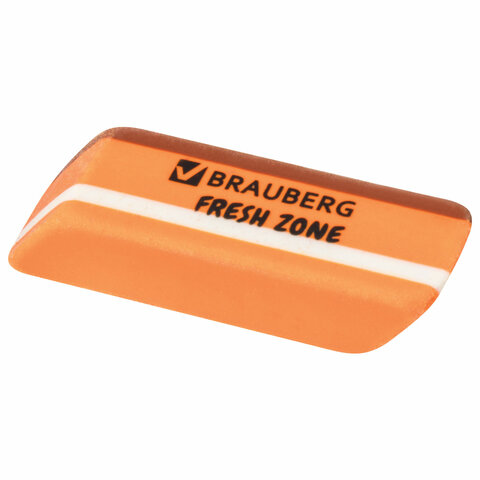Ластик большой BRAUBERG "Fresh Zone", 60х18х12 мм, цвет ассорти, прямоугольный, скошенный, 228717 - фото 5