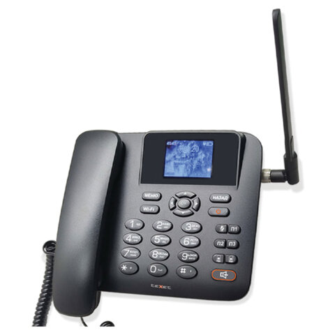 Телефон сотовый офисный TEXET FX-200, 2 SIM, 2,4", 512 Мб, microSD, FM, MP3, Bluetooth, спикерфон,черный, 127315 - фото 4