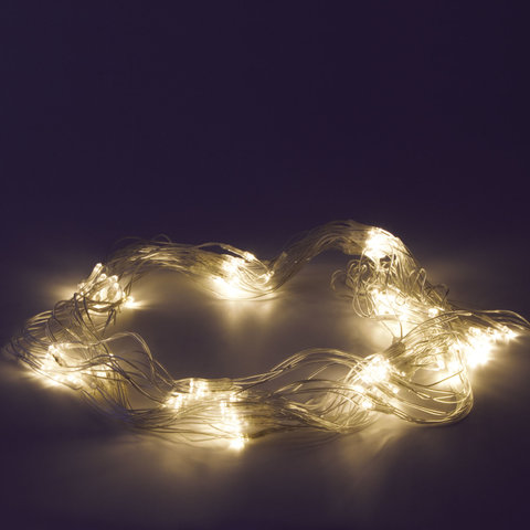 Электрогирлянда-сеть комнатная 1,5х1 м, 120 LED, теплый белый, 220 V, контроллер, ЗОЛОТАЯ СКАЗКА, 591104 - фото 2