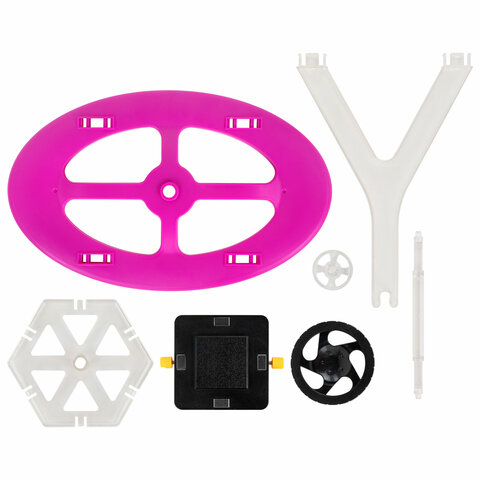 Магнитный конструктор MAGNETIC BLOCKS, 100 деталей, 2 колесные базы, карусель, BRAUBERG KIDS, 665720 - фото 5