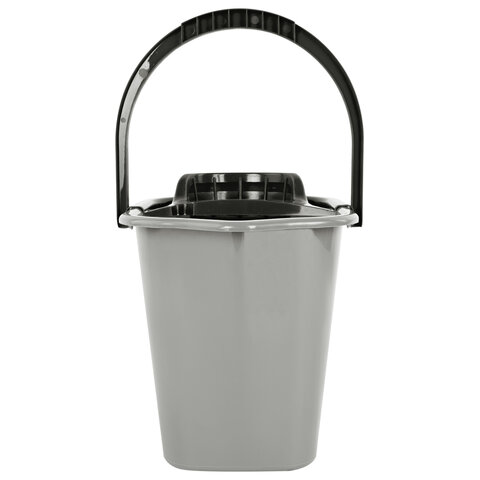 Ведро 10 л для уборки КОМПЛЕКТ с ОТЖИМОМ для веревочных и ленточных МОПов, 24х35х24 см, YORK, 70020 - фото 8