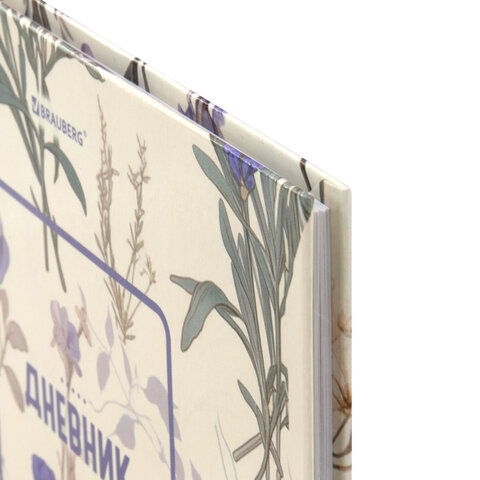 Дневник 1-11 класс 40 л., твердый, BRAUBERG, глянцевая ламинация, "Flowers", 107608 - фото 4