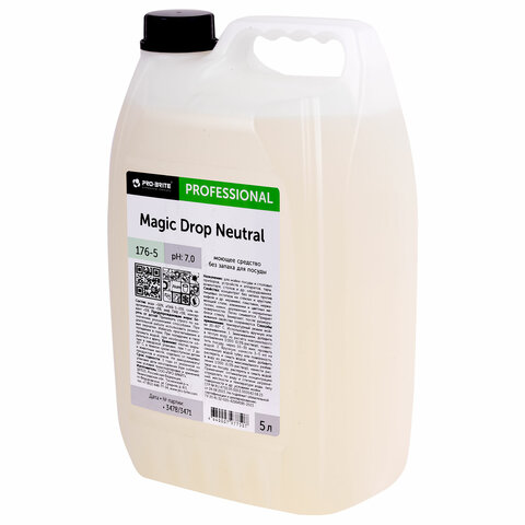 Средство для мытья посуды, 5 л, PRO-BRITE MAGIC DROP Neutral, без запаха, нейтральное, концентрат, 176-5 - фото 2