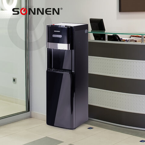 Кулер для воды SONNEN FSE-03B, напольный, нагрев/охлаждение, НИЖНЯЯ ЗАГРУЗКА, 3 крана, черный, 454998 - фото 18