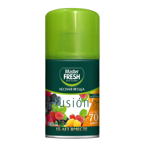 Сменный баллон 250 мл MASTER FRESH "Лесная ягода" для автоматических освежителей, С0006612 - фото 1