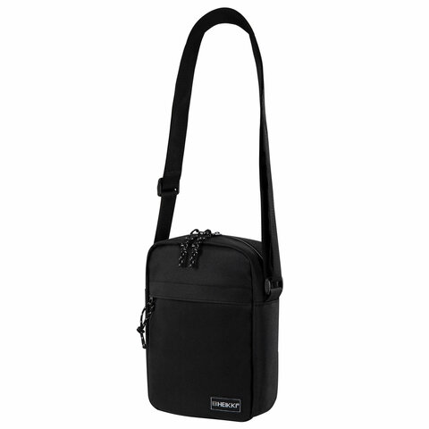 Сумка на плечо HEIKKI COMPACT (ХЕЙКИ), два кармана, черная, 22х17х6 см, 272630 - фото 6