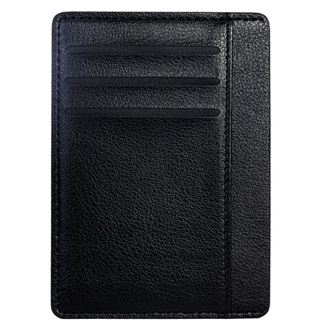 Картхолдер для трех карт с двумя дополнительными карманами, 12х8,6 см, черный, BRAUBERG, 238763 - фото 1