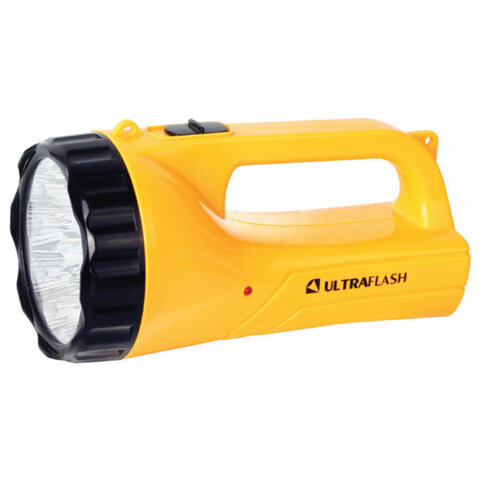 Фонарь аккумуляторный ULTRAFLASH 9хLED+12хLED, 2 режима, выдвижная вилка, заряд от сети, LED3816SM - фото 1