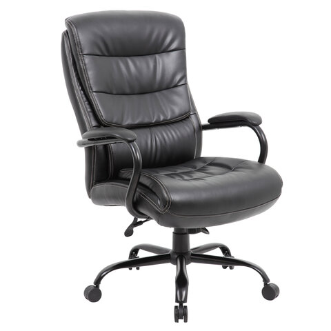 Кресло офисное BRABIX PREMIUM "Heavy Duty HD-004", НАГРУЗКА до 200 кг, экокожа, черное, 531942 - фото 1