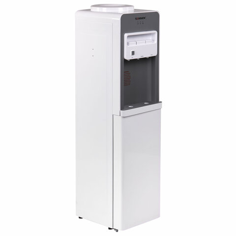 Кулер для воды SONNEN FSC-03BA, напольный, НАГРЕВ/ОХЛАЖДЕНИЕ КОМПРЕССОРНОЕ, 3 крана,серый, 455417 - фото 2