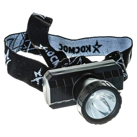 Фонарь налобный аккумуляторный КОСМОС 3 Вт LED, Li-ion, заряд от USB, KocAcHead3W - фото 3