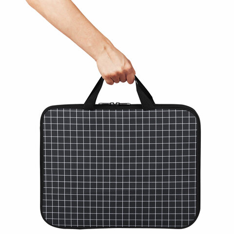 Папка на молнии с ручками BRAUBERG А4, 1 отделение, полиэстер, 20 мм, "Checkered", 272173 - фото 8