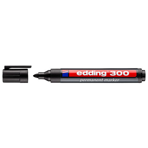 Маркер перманентный пигментный стойкий EDDING 30, ЧЕРНЫЙ, круглый наконечник, 1,5-3 мм, E-30/001, 152687 - фото 3
