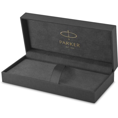 Ручка шариковая PARKER "Sonnet Core Stainless Steel GT", корпус серебро, позолота, черная, 1931507 - фото 2
