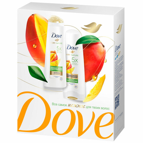 Подарочный набор DOVE "Глубокое питание и восстановление" Шампунь 250 мл + Бальзам 200 мл - фото 3