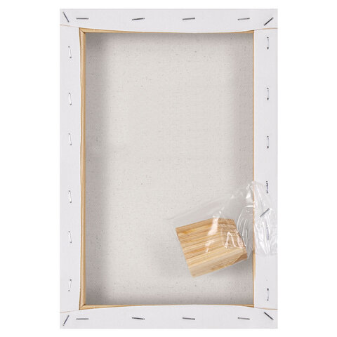 Холст на подрамнике BRAUBERG ART BASIC, 20х30 см, 280 г/м2, хлопок, мелкое зерно, грунт, 192665 - фото 3