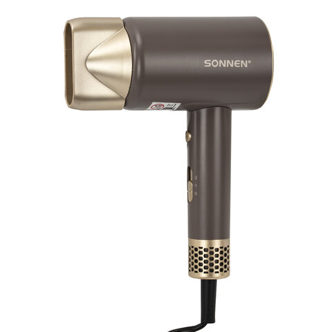 Фен для волос SONNEN HD-2285, 2200 Вт, турмалиновая ионизация, 3 режима, холодный обдув, 454697 - фото 1