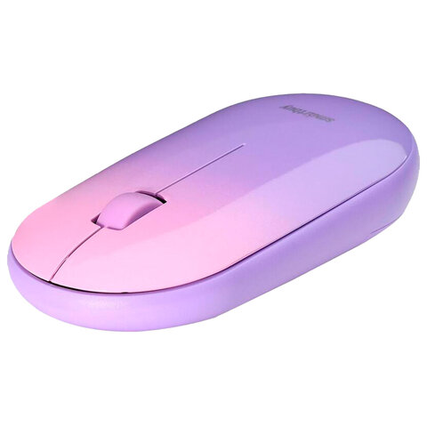 Мышь беспроводная бесшумная SMARTBUY 266AG-V, USB, 2 кнопки + 1 колесо, оптическая, фиолетовая, SBM-266AG-V - фото 3