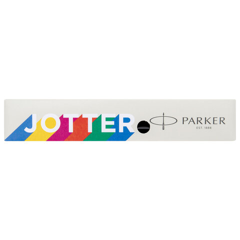 Ручка перьевая PARKER "Jotter Originals Black Chrome CT", корпус черный, детали из нержавеющей стали, синяя, 2096894 - фото 3