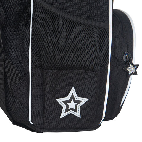 Ранец GRIZZLY анатомическая спинка, с мешком для обуви, для девочек, STARS, 33х25х13 см, RAm-484-7/1 - фото 10