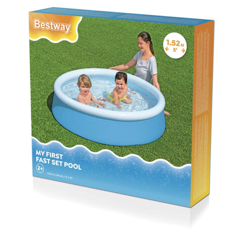 Надувной бассейн детский "My First Pool" 152х38 см, 477 л, от 2 лет, BESTWAY,57241 - фото 1