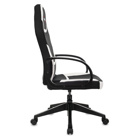 Кресло компьютерное BRABIX "Alpha GM-018", ткань/экокожа, черное/белое, 532640, GM-018_532640 - фото 2