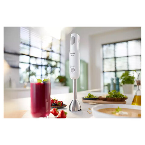 Блендер погружной PHILIPS HR2534/00, 650 Вт, 1 скорость, 1 насадка, стакан, белый - фото 9