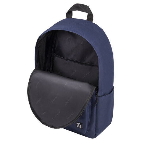 Рюкзак BRAUBERG POSITIVE универсальный, карман-антивор, "Dark blue", 42х28х14 см, 270775 - фото 4