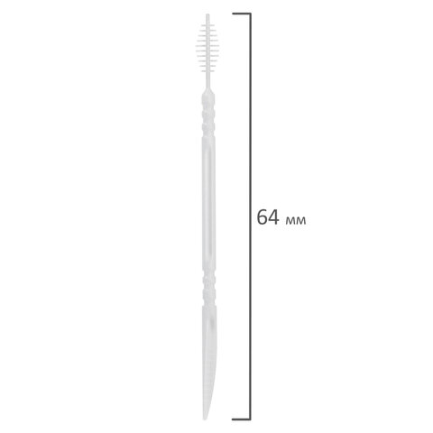 Зубочистки зубные, ёршики с щеточкой 500 шт., стакан, LAIMA DENT, 609401 - фото 2