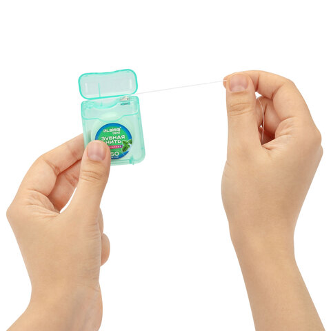 Зубная нить вощеная 50 м, мягкая забота о деснах, ВКУС МЯТЫ, LAIMA DENT, 609413 - фото 6