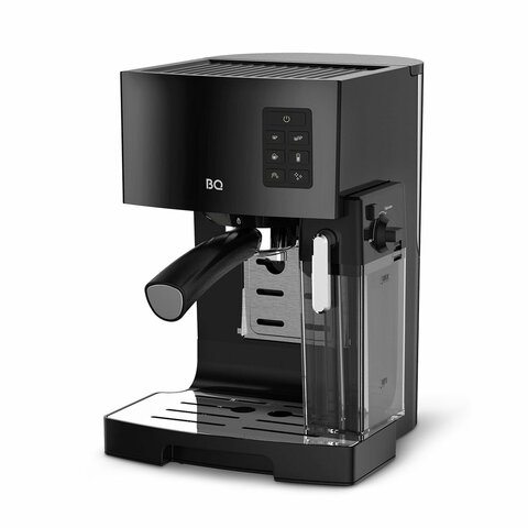 Кофеварка рожковая BQ (БИ-КЬЮ) CM9002, 1450 Вт, объем 1,4 л, 19 бар, автоматический капучинатор, черная, 86200350 - фото 1