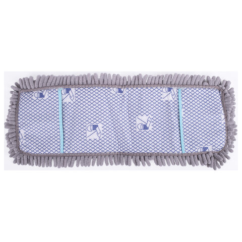 Насадка МОП плоская для швабры/держателя 42 см, карманы, ворсистая микрофибра, LAIMA HOME, 606799 - фото 5