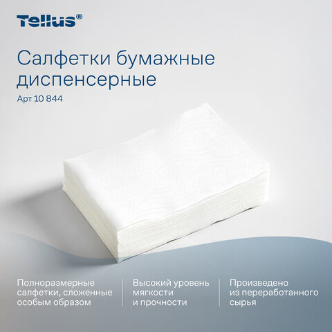Салфетки Tellus/TORK (Система N4) Xpressnap Universal, 2-слойные, КОМПЛЕКТ 20 шт., 200 шт., белые, 10844 - фото 12