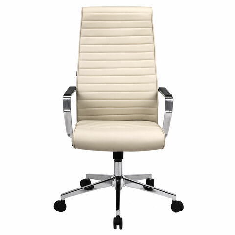 Кресло BRABIX PREMIUM ''Solo EX-730'', алюминий, хром, экокожа, бежевое, 532937 - фото 2