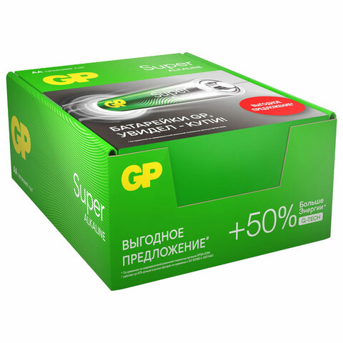 Батарейка GP Super эконом AA/LR6/15A 4шт/уп 15ARS-2SB4/GP24AA21RA-2CRS4 - фото 4