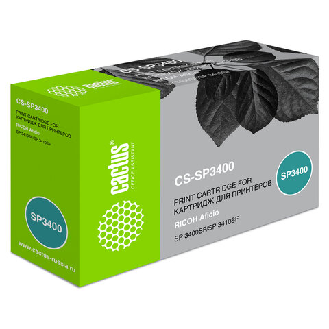 Тонер-картридж CACTUS (CS-SP3400) для RICOH Aficio SP3400N/SP3400SF/SP3410SF, ресурс 5000 стр. - фото 1