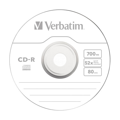 Диски CD-R VERBATIM DataLife, 700 Мб 52x Bulk (термоусадка без шпиля), КОМПЛЕКТ 50 шт., 43787 - фото 2